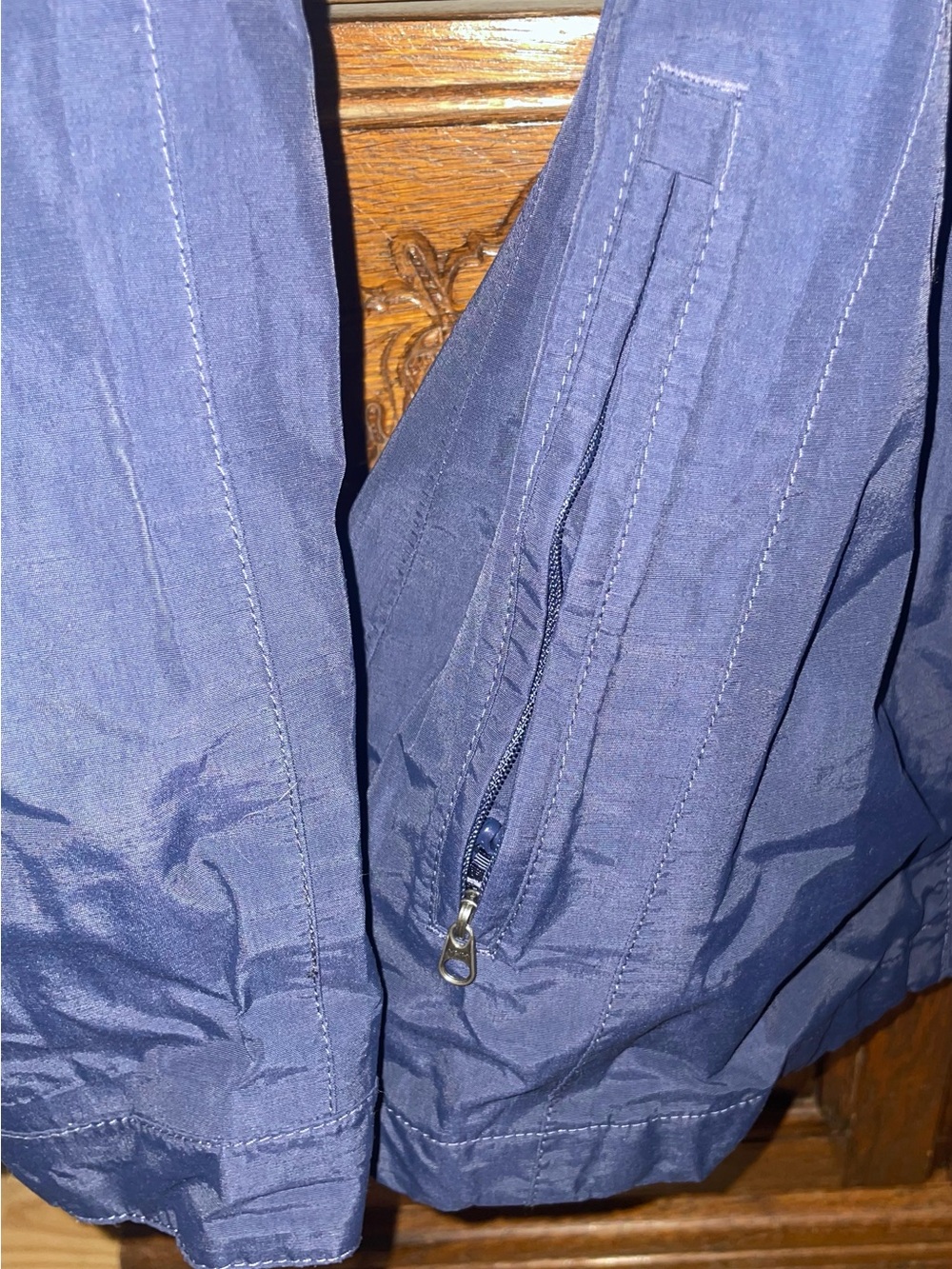 The North Face Womens Navy Lightweight Belted Packable Hooded Rain Jacket medium - Picture 11 of 14